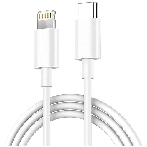 Кабель USB Type-C - Lightning 1 м, белый кабель для apple type c lightning для iphone ipad foxconn кабель для зарядки айфона