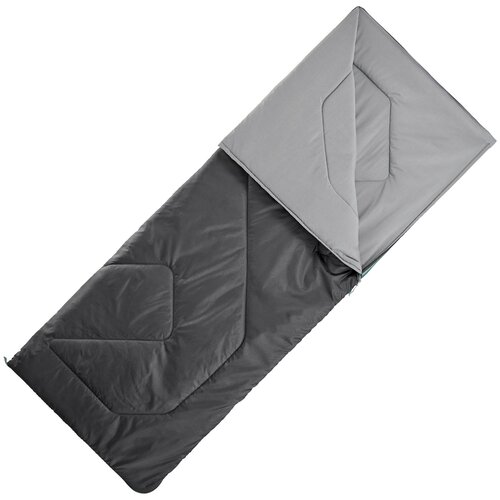фото Спальный мешок для кемпинга - arpenaz 15°, размер: no size, цвет: угольный серый/серый quechua х декатлон decathlon
