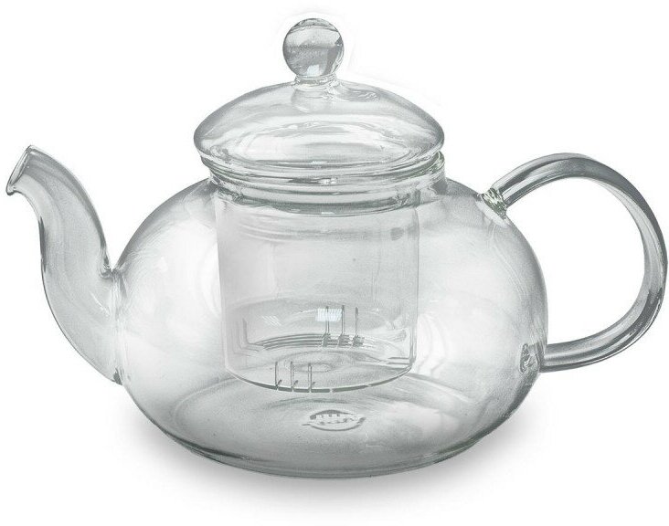 Чайник заварочный стеклянный TimA "липовый ЦВЕТ" 1000мл со стеклянным ситом TP075 - фотография № 4