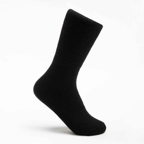 Носки HOBBY LINE, размер 37/41, черный, коричневый носки женские пингонс 4в17 шерсть 97% чёрный 23 размер обуви 35 37