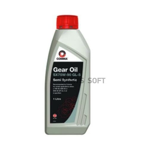 Comma 75w90 sx gl-5 (1l)_масло трансмиссионное!\ api gl5, для 5- и 6-ти ступенчатых кпп (полусинт)