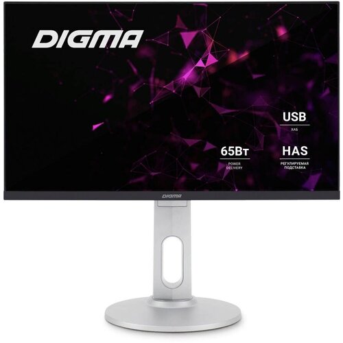 Монитор Digma DM-MONB2407 23.8, черный и серебристый монитор игровой digma gaming dm mong2410