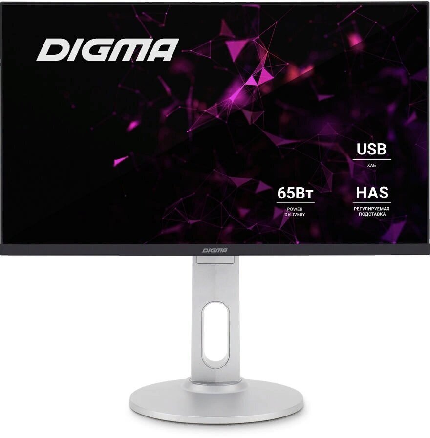 Монитор Digma DM-MONB2407 23.8", черный и серебристый