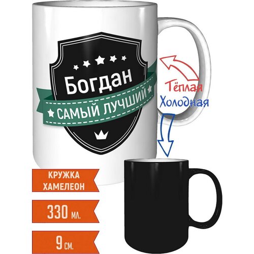 Кружка Богдан самый лучший - хамелеон