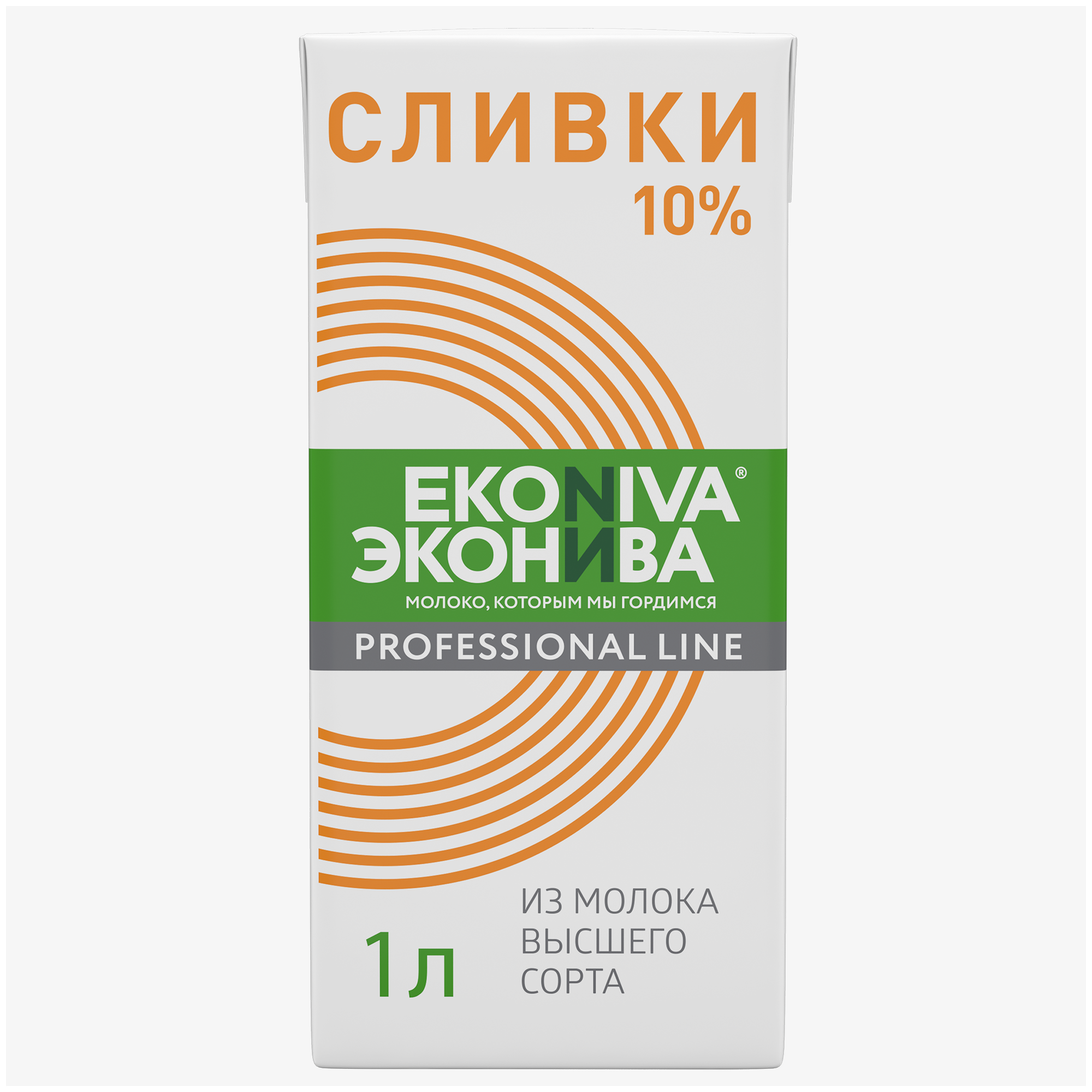 Сливки ЭкоНива ультрапастеризованные Professional Line 10%