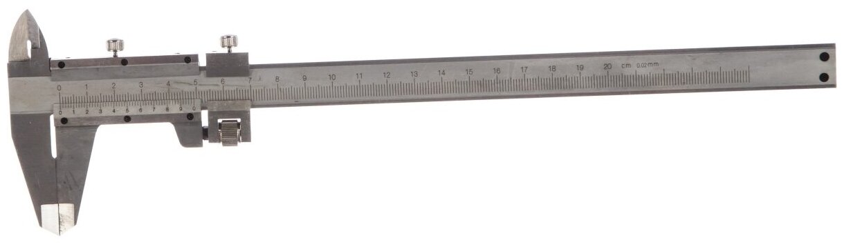 Штангенциркуль 200 мм цена деления 002 мм металлический с глубиномером MATRIX