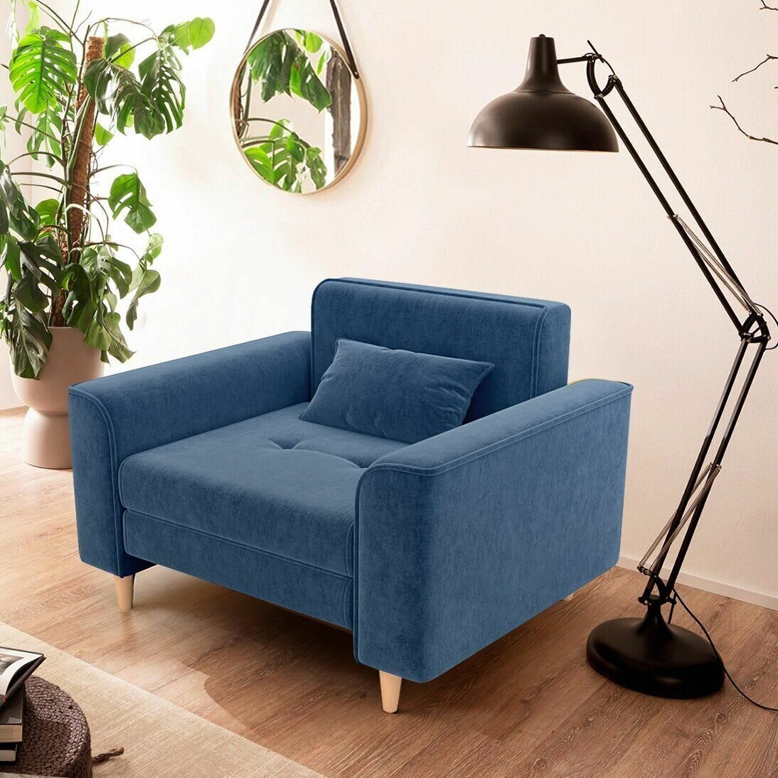 Кресло-кровать Твист, синий