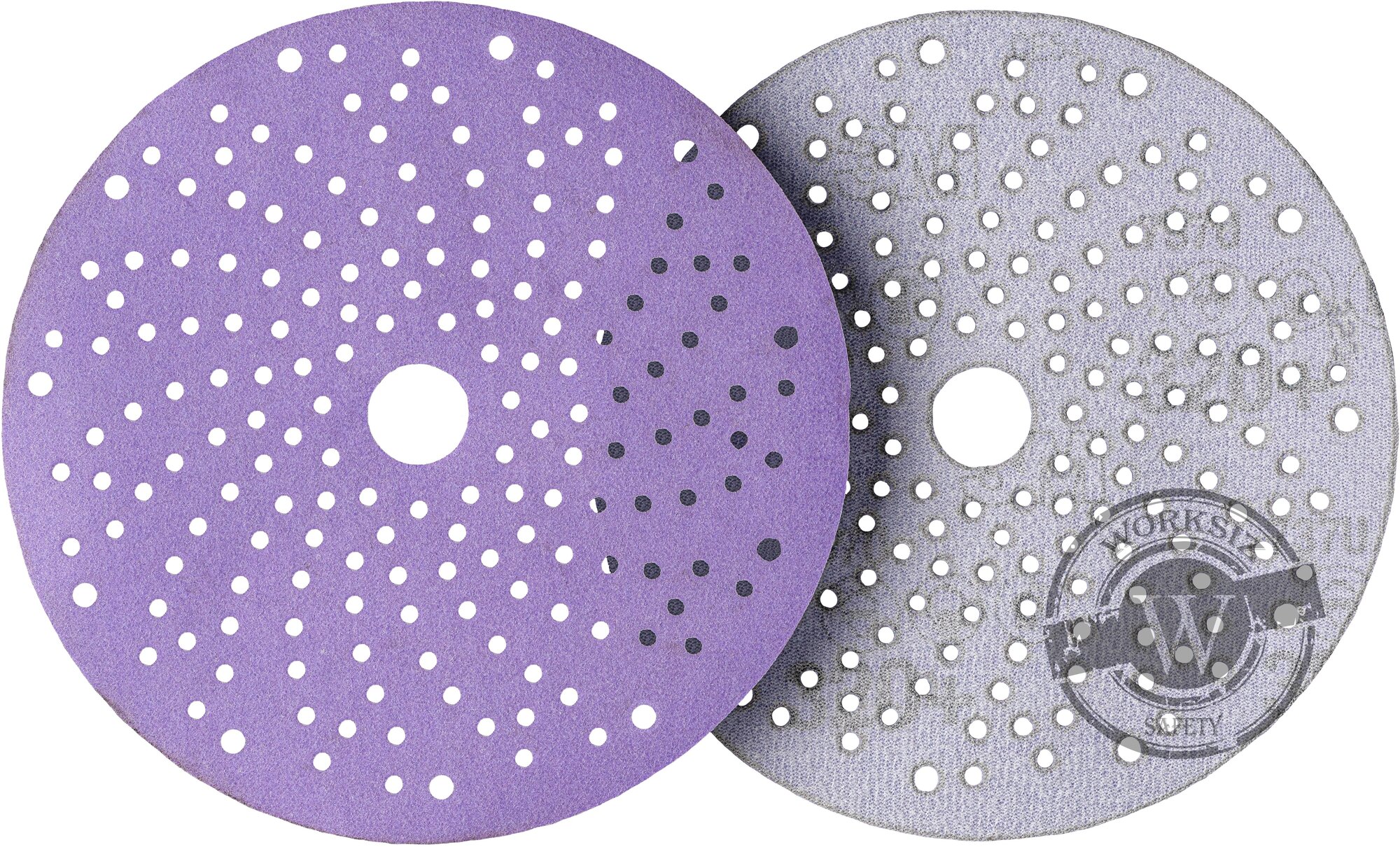 Абразивный шлифовальный круг ( наждачка ) 3M™ Hookit™ Purple+ Cubitron™ II P320+ 150 мм с мультипылеотводом | 51426 серии 737U