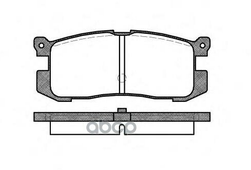 272 00_=Fdb630=572169B ! Колодки Дисковые З. mazda 626 1.8-2.2/2.0D 88-92, Ford Probe 2.2T/3.0 88-92 Remsa арт. 027200