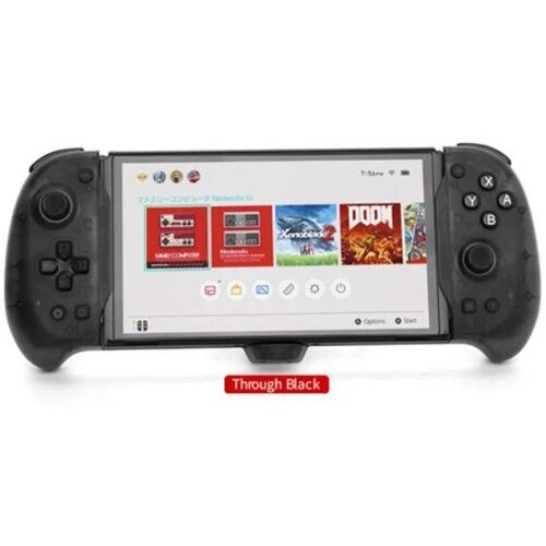 Геймпад беспроводной DOBE для Nintendo Switch/Switch OLED, прозрачный черный геймпад dobe беспроводной ty 1793 switch pc android черный