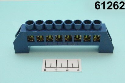 Эл шина "0" 8 контактов 8*12мм с изолятором TDM (SQ0801-0023)