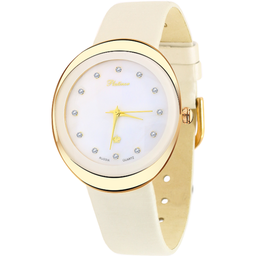 platinor женские золотые часы любава арт 98356 111 Наручные часы, золото, фианит, золотой