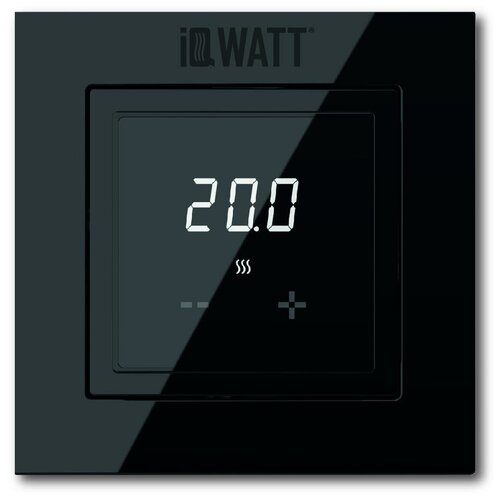 Электронный термостат IQ THERMOSTAT D black электронный программируемый термостат iq thermostat d black white wi fi