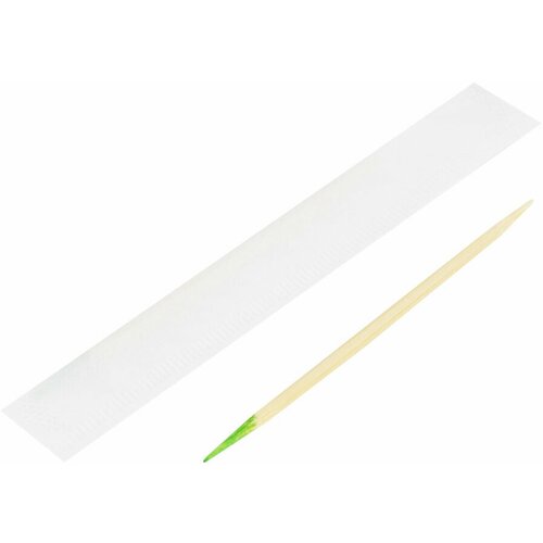 Зубочистки с ментолом бамбуковые 1000 шт. в индивидуальной упаковке, белый аист, 607569, 85, 607569