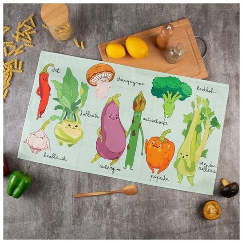 Полотенце кухонное 40x73 cм Саржа Хлопок 548₽