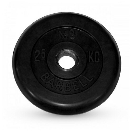 Диск MB Barbell Стандарт MB-PltB31 2.5 кг 1 шт. черный диск mb barbell стандарт mb pltb31 10 кг черный