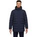  куртка GEOX, демисезон/зима, силуэт прямой, карманы, капюшон, ветрозащитная, размер 54, синий