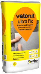 Клей для плитки и камня Weber Vetonit Ultra Fix 25 кг