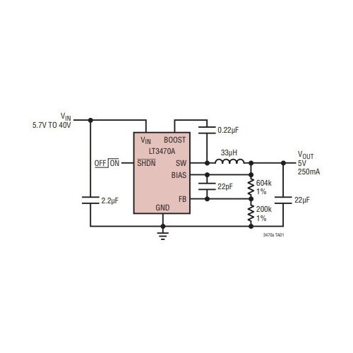 Микросхема LT3470AED
