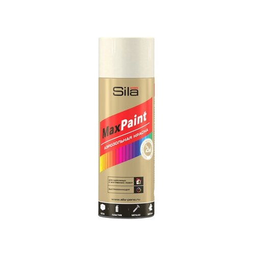 Sila HOME Max Paint, краска аэрозольная, универс, слоновая кость RAL1015, 520мл SILP1015