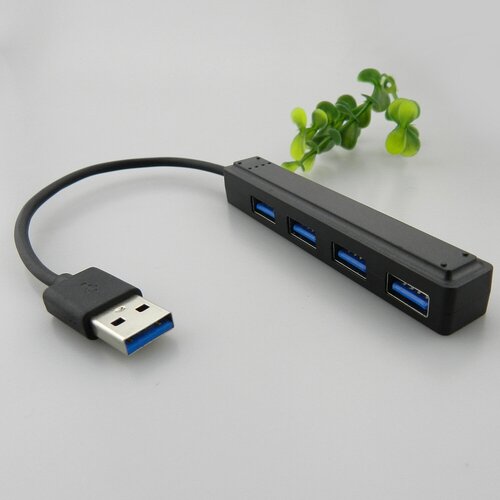USB 20 разветвитель 4 порта концентратор Hub USB Хаб черный 31500₽