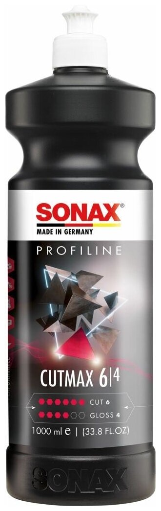 SONAX ProfiLine Высокоабразивный полироль CutMax 06-04 (арт. 246300), 1 л