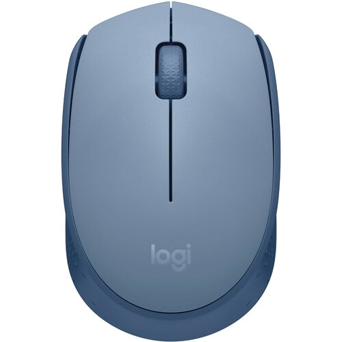 Беспроводная компактная мышь Logitech M171, синий/серый