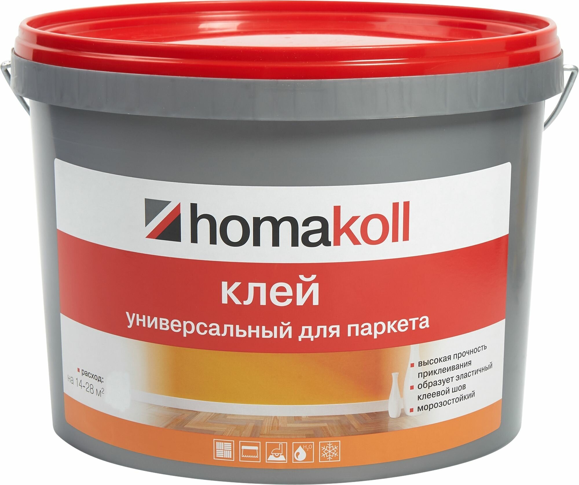 Клей водно-дисперсионный для паркета Хомакол (Homakoll) 14 кг