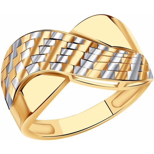 Кольцо Diamant online, красное золото, 585 проба, размер 18