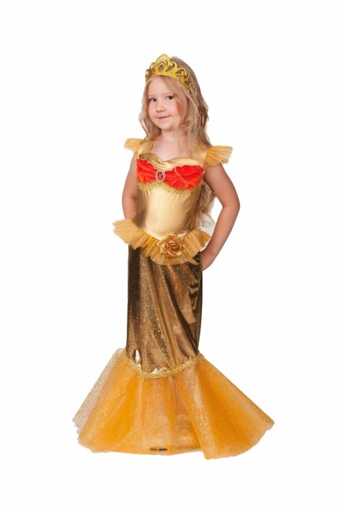 Детский костюм "Золотая рыбка" (13428), 140 см.