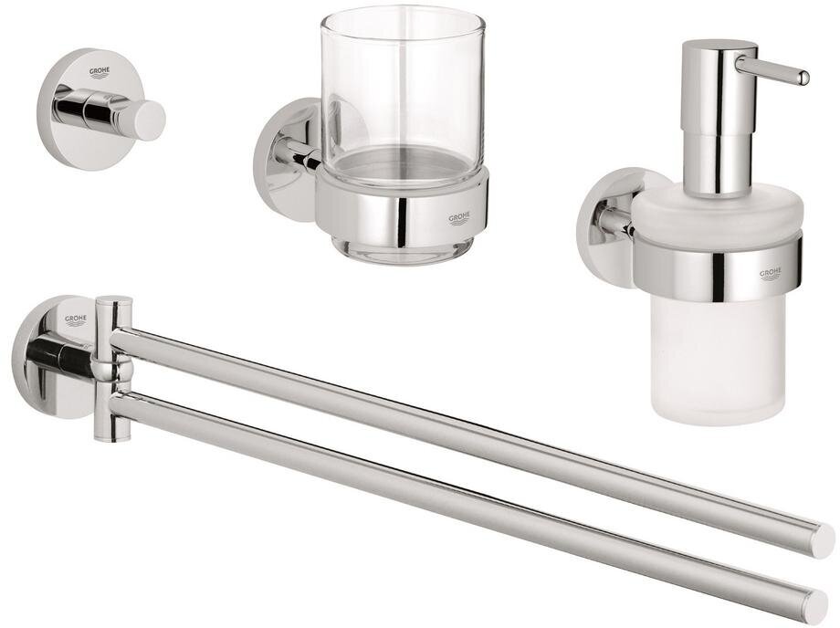 Набор аксессуаров GROHE Essentials New 4 в 1, хром (40846001)