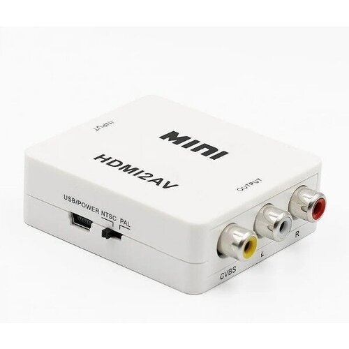 Конвертер HDMI-AV конвертер hdmi 2av 1080p гнездо hdmi вход гнезда 3rca