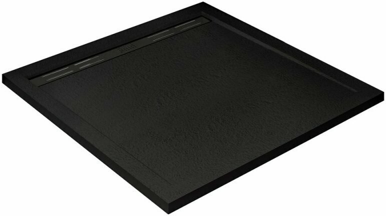 Поддон из искусственного мрамора чёрный CEZARES TRAY-AS-A-100-30-NERO