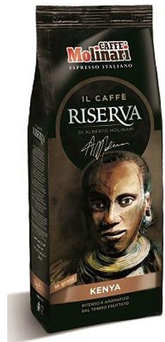 Кофе Molinari в зернах RISERVA "KENYA"/"Кения"/пакет (250гр) - фотография № 3