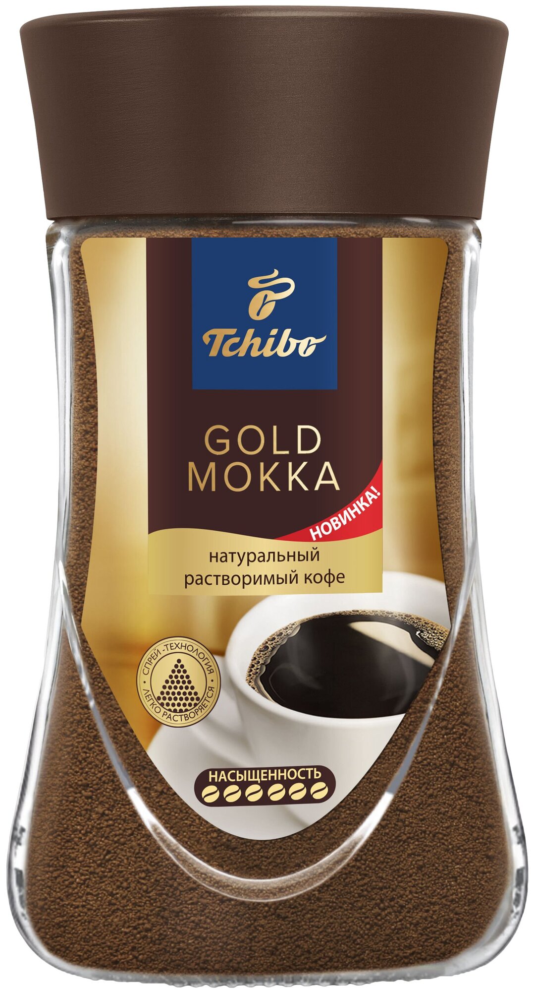 Кофе растворимый Tchibo Gold Mokka, стеклянная банка, 95 г
