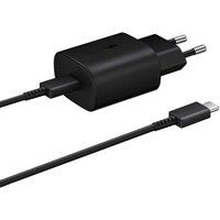 Samsung СЗУ + кабель USB-C Samsung Travel Adapter PD3.0 25W 3A/1USB-C Black черные EP-TA800X