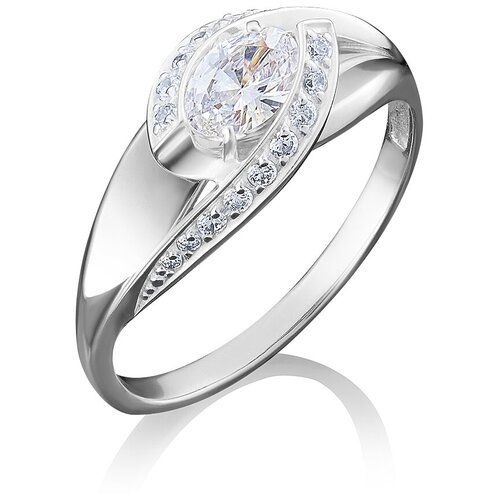 фото Платина кольцо из белого золота с swarovski zirconia 01-4937-00-501-1120-38