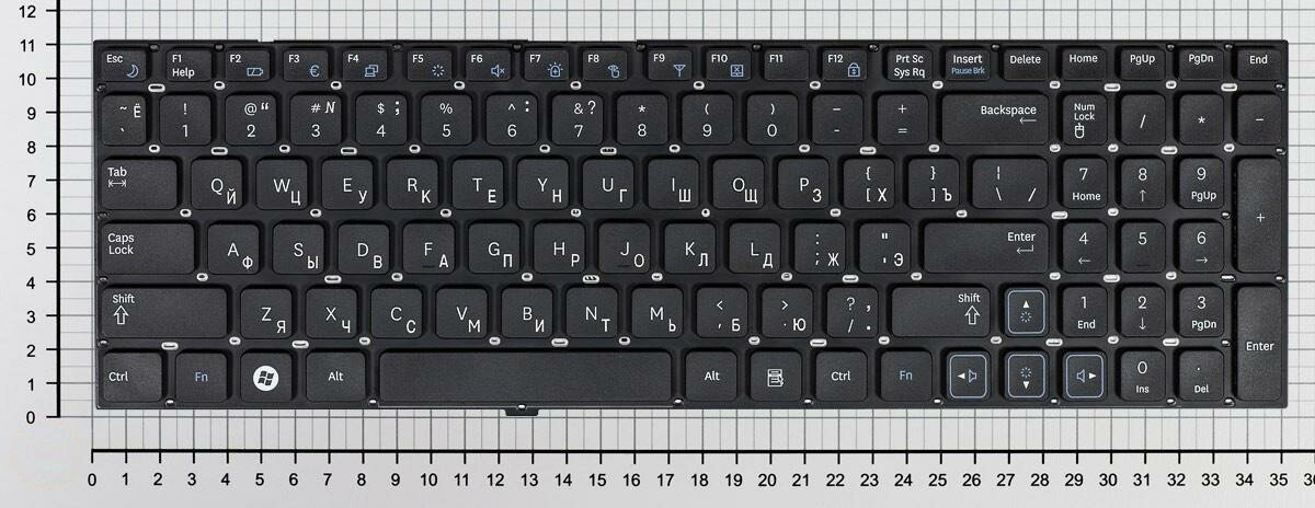 Клавиатура для ноутбука SAMSUNG RV511