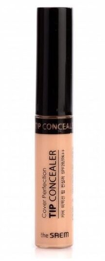 Консилер для маскировки недостатков кожи, 6,5 гр | THE SAEM Cover Perfection Tip Concealer 1.5 Medium Beige