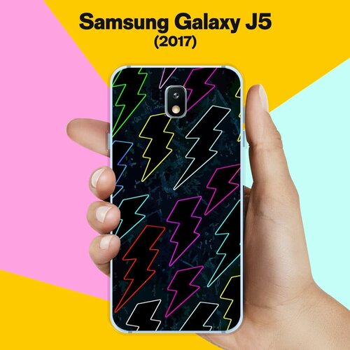 Силиконовый чехол на Samsung Galaxy J5 (2017) Молнии 7 / для Самсунг Галакси Джей 5 2017 пластиковый чехол японское искусство на samsung galaxy j5 2017 самсунг галакси джей 5 2017