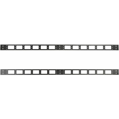 Органайзер кабельный вертикальный 18U 90мм черный | код.130411-01275 | ССД (10шт. в упак.)