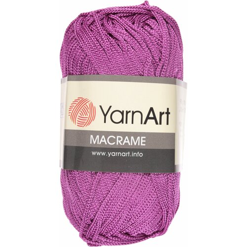 Пряжа YarnArt Macrame, 100 % полиэстер, 90 г, 130 м, 2 шт., 161 лиловый 130 м