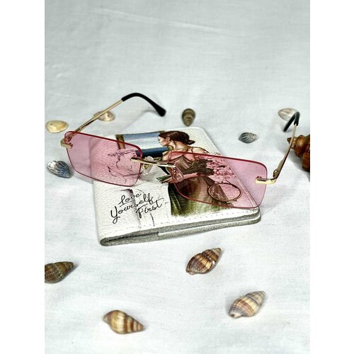 фото Солнцезащитные очки , розовый, золотой stylish accents