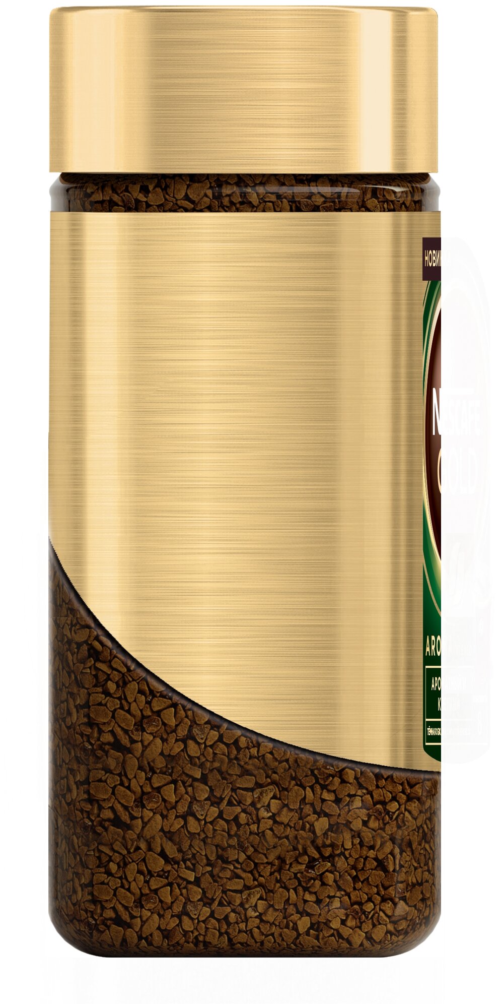 NESCAFE Gold Aroma.Натуральный растворимый сублимированный кофе с добавлением натурального жаренного молотого кофе, стеклянная банка 85гр - фотография № 5