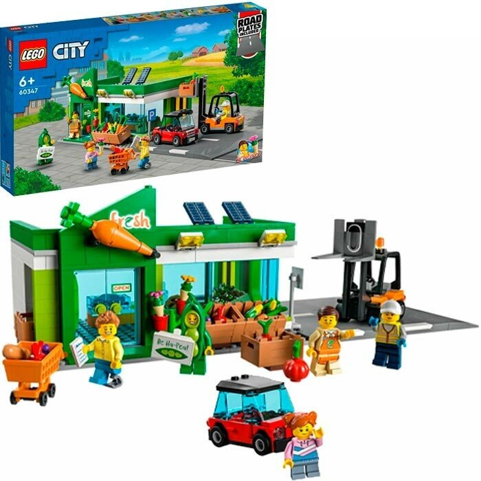 Конструктор LEGO City "Продуктовый магазин" 60347 - фото №10