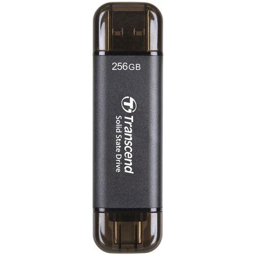 transcend накопитель ssd transcend usb c 256gb ts256gesd310c серый usb Transcend Накопитель SSD Transcend USB-C 256Gb TS256GESD310C серый USB