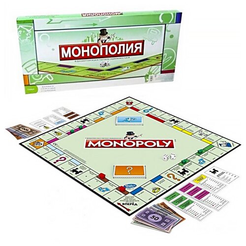 Настольная игра Монополия (MONOPOLY). Классическая. Полностью на русском языке.