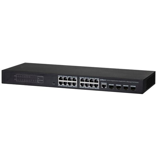 Коммутатор Dahua DH-PFS4420-16GT-240 с PoE уровня L2 black 5349000₽