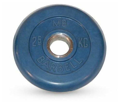 Диск обрезиненный "Barbell" d 51 мм цветной 2,5 кг