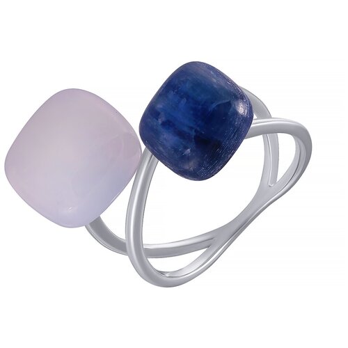 фото Element47 кольцо из серебра 925 пробы с кианитами и халцедонами sr1663-1_ko_ch_ki_wg, размер 18